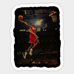 LeBron James - Slam Dunk Vintage Sticker